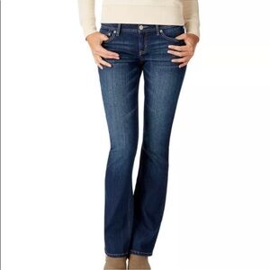 Aeropostale Y2K Chelsea Bootcut Low Rise Dark Wash Denim Jean Size 5/6 Regular